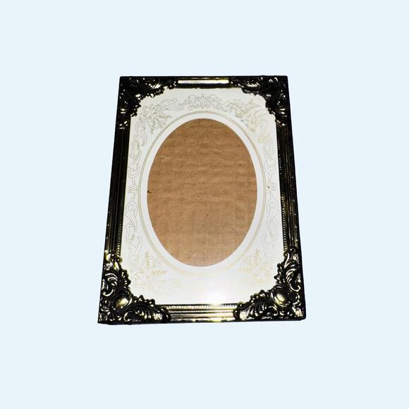 Vintage Ornate Gold Frame with Oval Mat – Victorian Style 5x7 - Picture 3 of 4